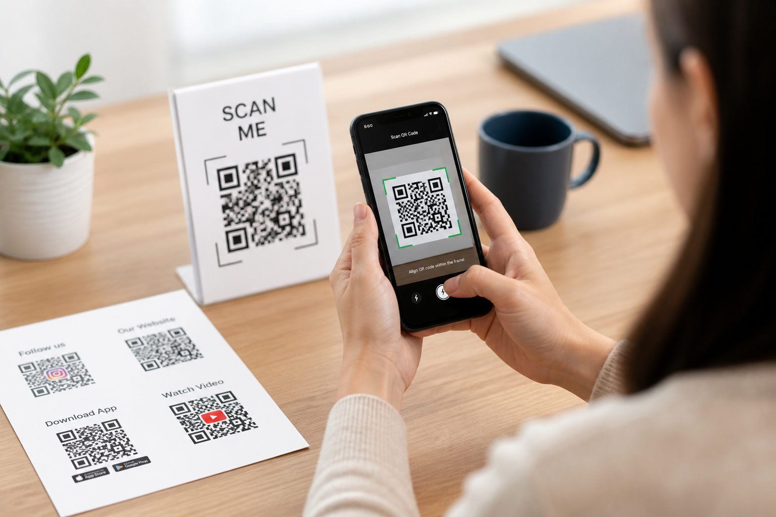 Illustrative editorial image about QR code creation scanning and practical use cases